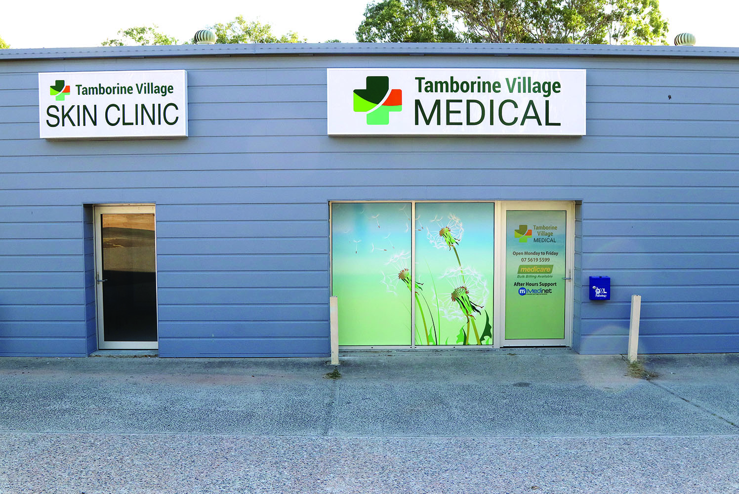 Tamborine Village Medical & Skin Clinic’s new signage & window design