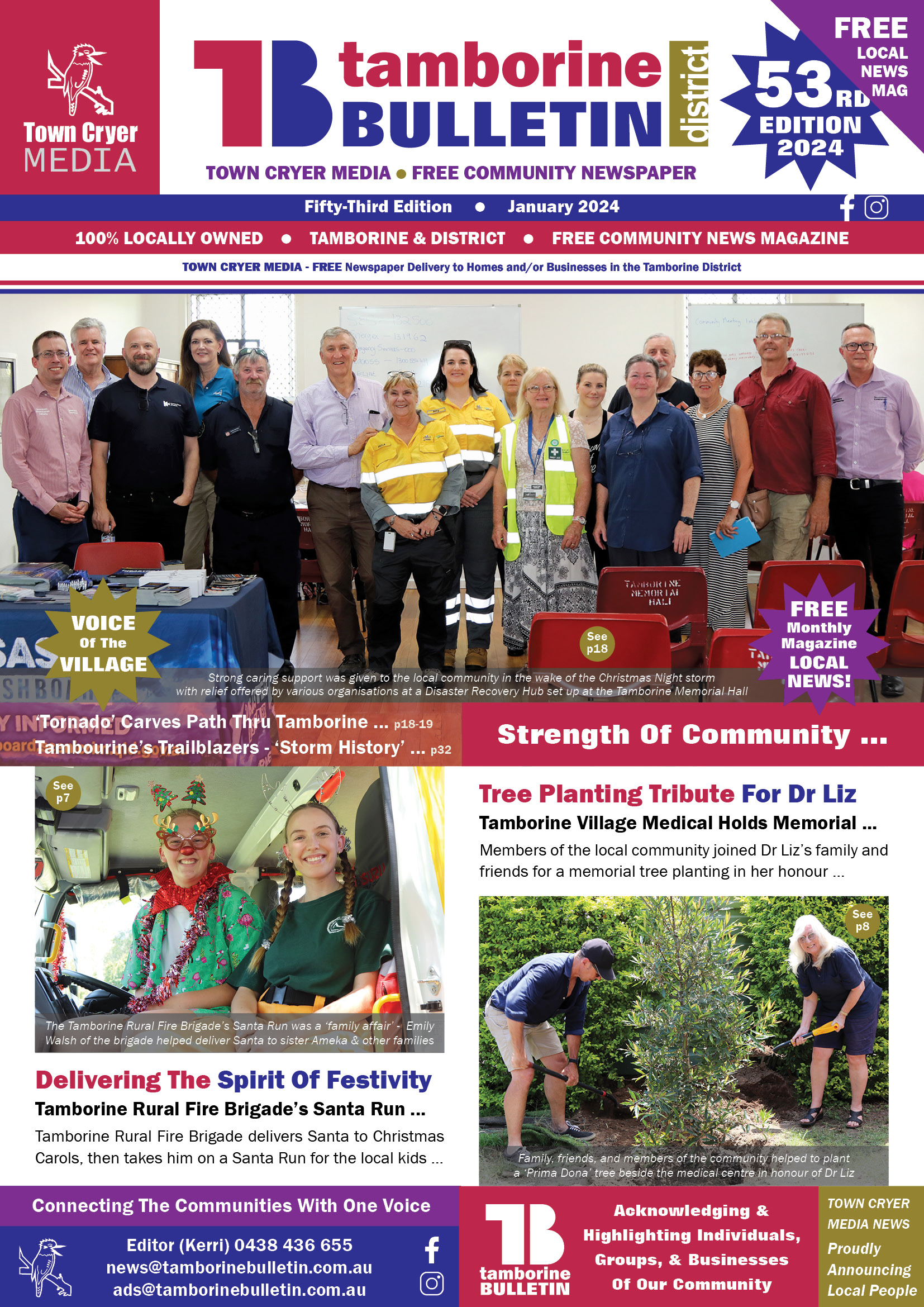 EDITIONS 2024 Tamborine Bulletin   TB Edition 53 Jan2024 Cover 1 