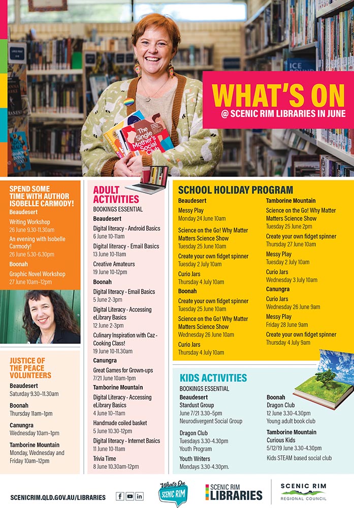 What's On @ Scenic Rim Libraries In June