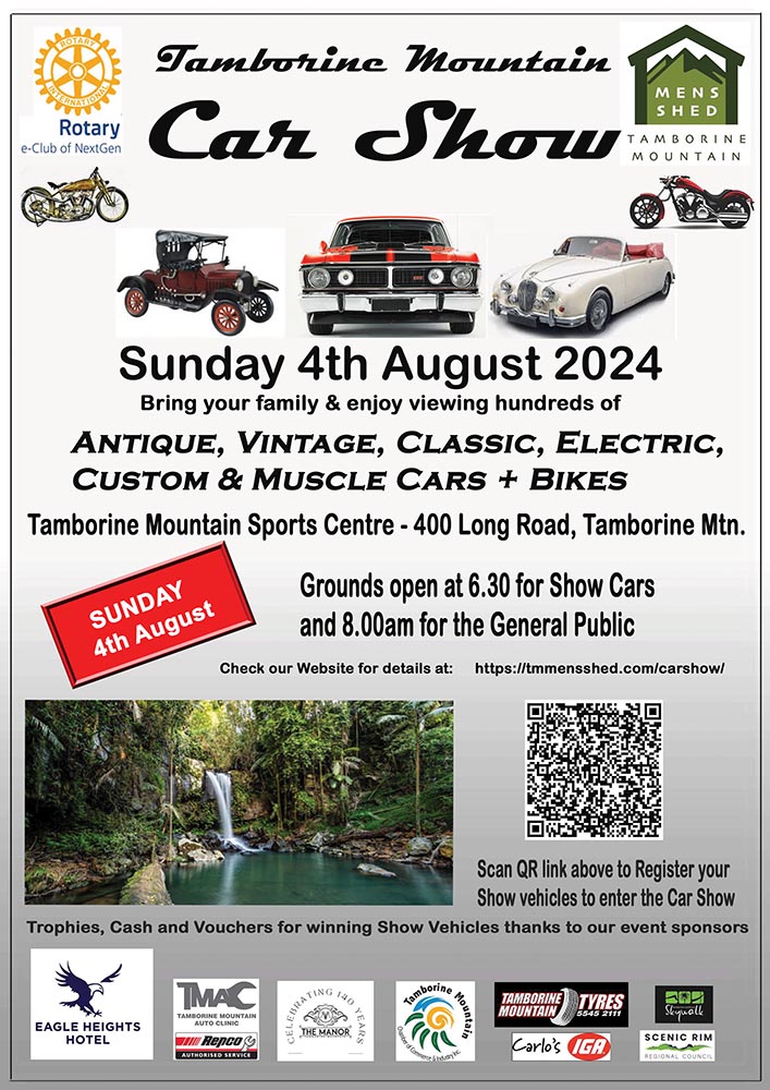Tamborine Mountain Rotary Car Show 2024